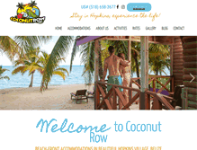 Tablet Screenshot of coconutrowbelize.com